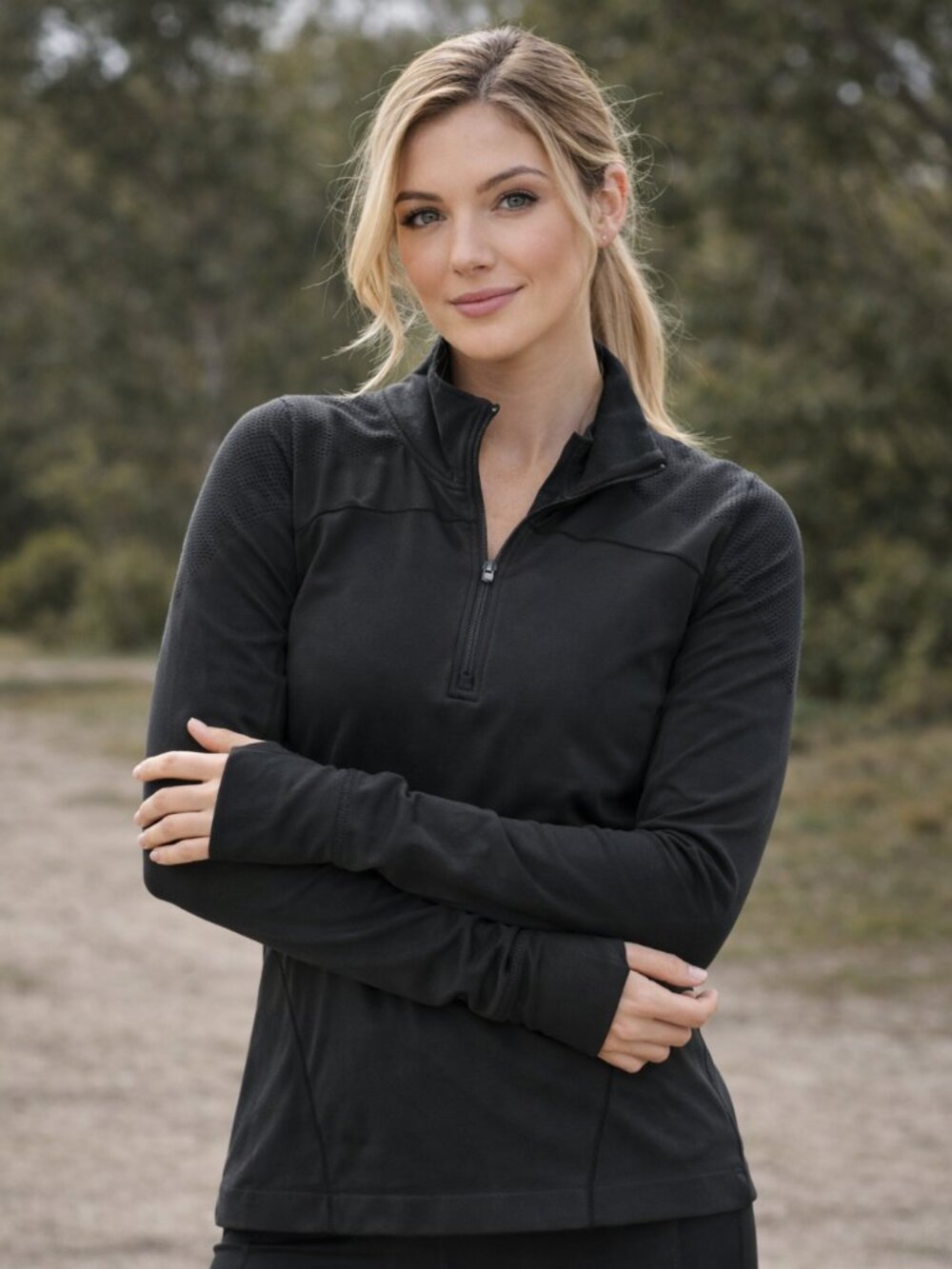 GAP Women's Medium Athleisure Running Fitted Performance Jacket Black Sporty